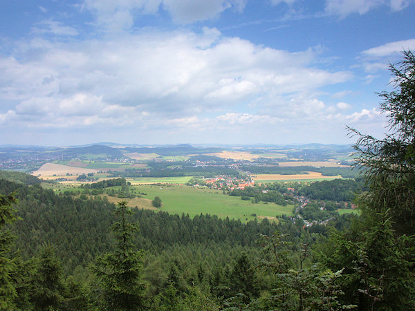 Výhled od starého lomu na Hellebergu.