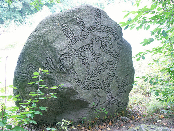 Ein in den Felsen verwünschter Geist bei Lemberk (Lämberg).