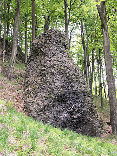 Basaltfelsen am Hange des Javor (Grosser Ahrenberg).