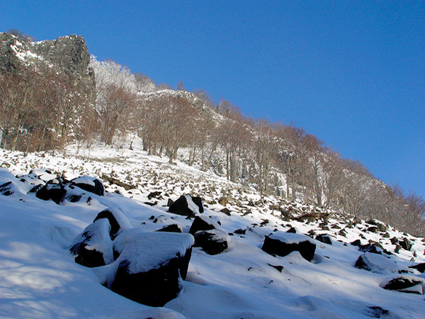 Das Schuttfeld auf dem Klíč ist auch im Winter schön.