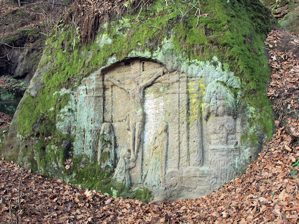 Relief der Kreuzigung bei Velenice (Wellnitz).