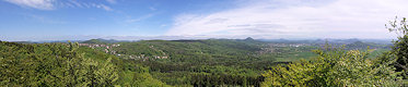 View from the Česká skála to the Northeast. View from the Česká skála to the Northeast.