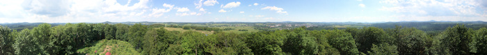 Panoramatische Aussicht vom Dymník.