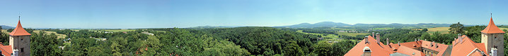 Panoramic View from the Grabštejn. Panoramic View from the Grabštejn.
