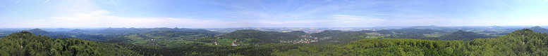 Panoramic View from the Hvozd / Hochwald. Panoramic View from the Hvozd / Hochwald.