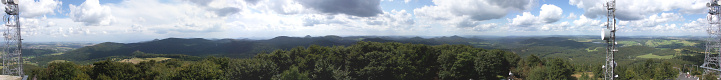 Panoramatische Aussicht vom Jedlová (Tannenberg).