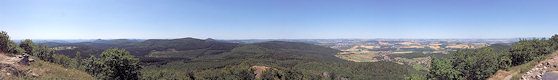 Panoramic View from the Luž / Lausche. Panoramic View from the Luž / Lausche.