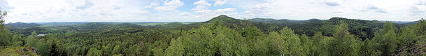 Panoramic View from the Malý Stožec Hill. Panoramic View from the Malý Stožec Hill.