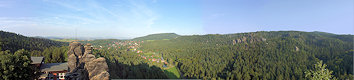 View from the Nonnenfelsen to the East. View from the Nonnenfelsen to the East.