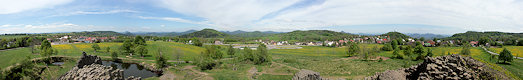 Panoramic View from the Panská skála Hill. Panoramic View from the Panská skála Hill.