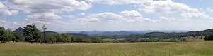 View from the Polevský vrch to the East. View from the Polevský vrch to the East.