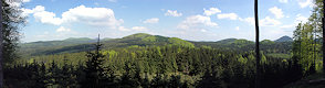 View from the Popelová hora to the East. View from the Popelová hora to the East.
