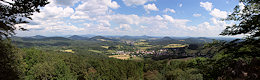 View from the Rousínovský vrch to the Southeast. View from the Rousínovský vrch to the Southeast.
