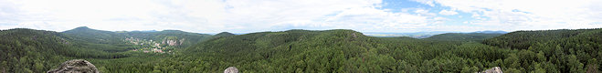 Panoramic view from the Scharfenstein. Panoramic view from the Scharfenstein.