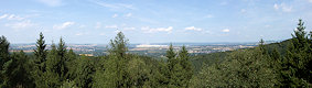 View from the Fuchskanzel on Strassberg to the Northeast. View from the Fuchskanzel on Strassberg to the Northeast.