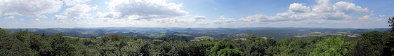 Panoramic View from the Studenec. Panoramic View from the Studenec.