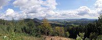 View from the Tisový vrch to the Northeast. View from the Tisový vrch to the Northeast.