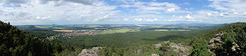 Aussicht vom Töpfer nach Norden. Aussicht vom Töpfer nach Norden.