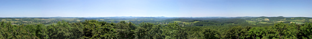 Panoramatický výhled z Vlčí hory.