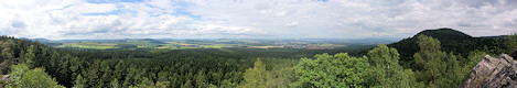 View from the Weisser Stein to the North. View from the Weisser Stein to the North.