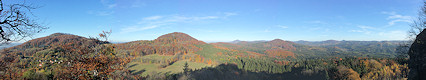 View from the Zlatý vrch to the Northeast. View from the Zlatý vrch to the Northeast.
