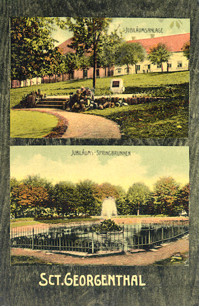 On this picture postcard you see the „Jubilee stone“ and the „Jubilee-fountain“, built 1908 in the market place on the occasion of the celebration of the 60-year reign of Emperor Frrancis Josef I. The memorial stone survived till to-day, in 1918 only the inscription had been erased.