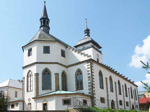 The church of St. Jacob at Česká Kamenice.