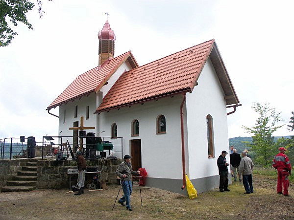 Obnovená kaple na Kalvárii.