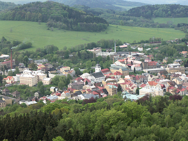 Ansicht der Stadt vom Gipfel der Jehla (Nolde).