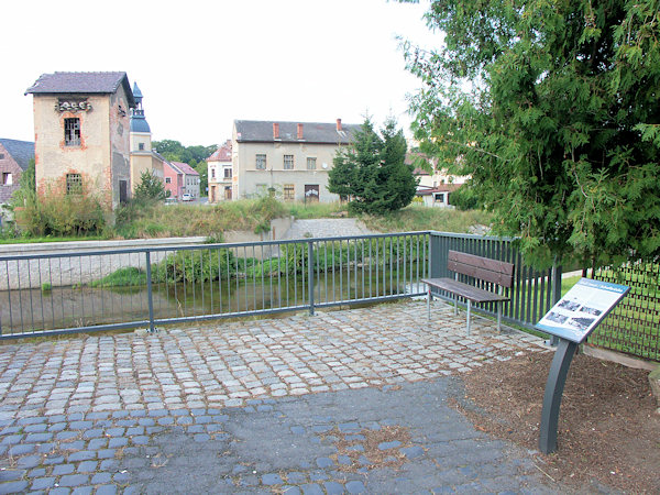 Ein Rastplatz in der Nähe der ehemaligen Schafsbrücke.