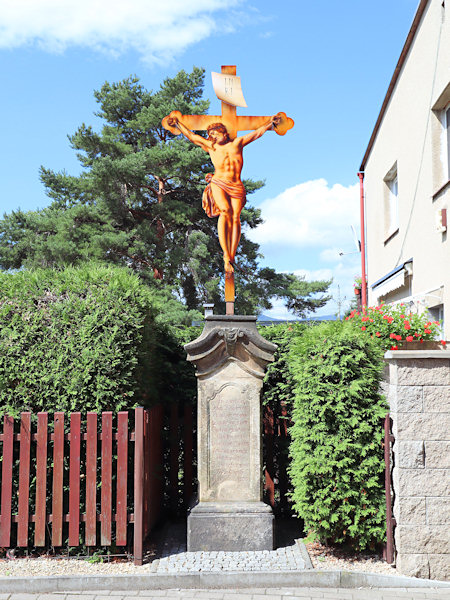 Kříž ve Václavské ulici.