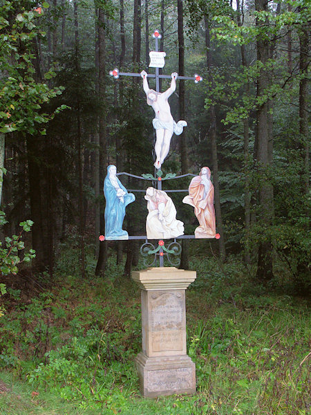 Obnovený kříž Rosiny Pohlové z roku 1821.