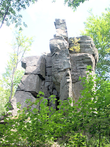 Das Felsengebilde Hrbolec (Pickelstein).