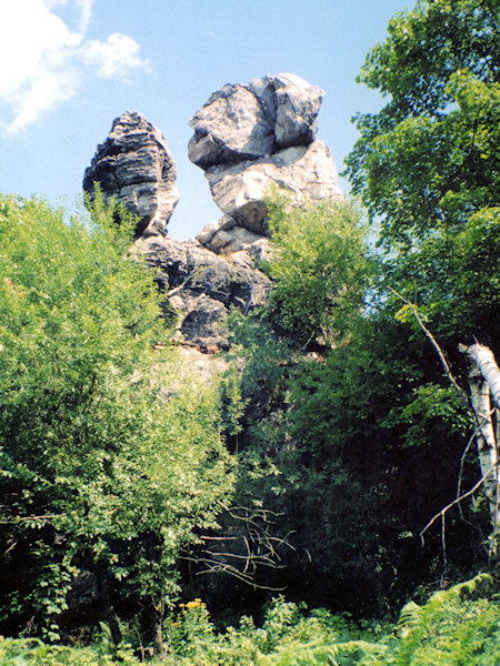 Pohled na Sokolík od Falkensteinu.