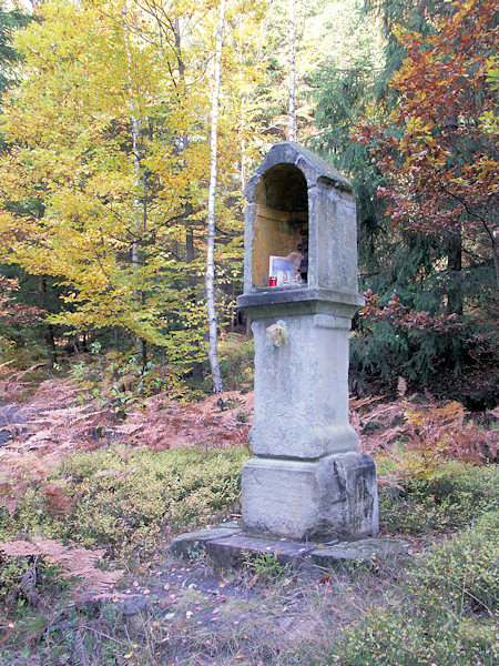 Bildstock an der Waldkreuzung U Obrázku (Bildstation).