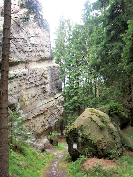 Česká brána (Böhmischesw Tor) im Údolí Bílého potoka (Weissbachtal).